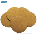 Gold Paper Back Sandpaper Disc Customized Inch Hole